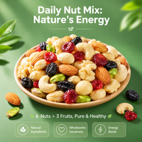 Mezcla de Frutos Secos Diaria 6 Plus 3, Snack Saludable a Granel, Fabricación por Contrato OEM ODM, Suministro de Fábrica, Marca Privada