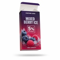 Boîte en papier imprimée classique à couvercle rabattable pour distributeur de liquides aromatisés, design exclusif, finition brillante, recyclable, pour la vente au détail