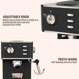 Modern 2-in-1 20Bar <b>Touch</b> <b>Screen</b> Semi-Automatic Espresso <b>Machine</b> Household EU Temperature Control Ensures Precise Brewing Temper - Product Image 3