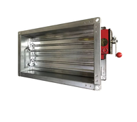 Conduit d'évacuation de ventilation CVC, volet coupe-feu électrique, volet coupe-fumée galvanisé, 70 à 280 degrés