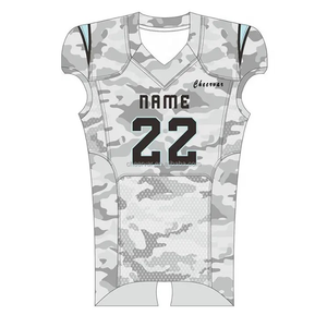 زي كرة القدم الأمريكية للرجال بنمط التمويه مع طباعة بالتسامي - Product Image 1