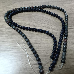 ลูกปัดหินธรรมชาติลูกปัดกลมหลวมสำหรับทำเครื่องประดับอุปกรณ์งานฝีมือ DIY - Product Image 6