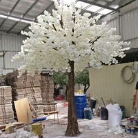 Nouveaux produits, grand arbre fleuri, 3,5 m de haut et 4 m de large, cerisier artificiel japonais complet pour la décoration d'événements thématiques et de mariages