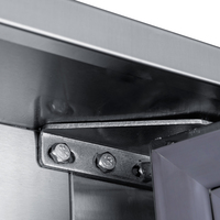 Bindose Cuisine européenne Congélateur coffre commercial Réfrigérateur 3 portes avec refroidissement par air pour restaurants Gastronorm