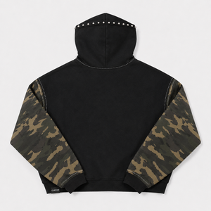 Sudadera con Capucha OEM Lisa de Algodón Pesado con Efecto Stone Washed, Hombros Caídos, Corte Holgado y Personalizable para Hombre - Product Image 2