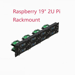 19&quot; 2U <strong>Raspberry</strong> <strong>Pi</strong> Rackmount, Metal Double-Tier <strong>Rack</strong> <strong>Mount</strong> Kit Supporting 8 <strong>Raspberry</strong> <strong>Pi</strong> 4B,3B/3B+ Boards and More Ad - Product Image 4