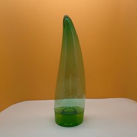 Bouteilles de sérum pour soins de la peau en PET transparent, écologiques, personnalisables, en forme de corne, vides, spécial Aloe Vera, 250 ml, avec bouchon à clapet, vente en gros