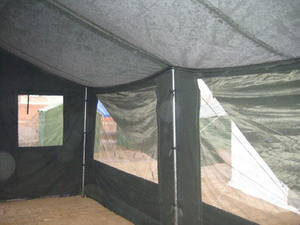 Tente en toile tropicale imperméable de haute qualité, résistante aux intempéries, avec de grands fenêtres, pour le camping tactique - Product Image 4