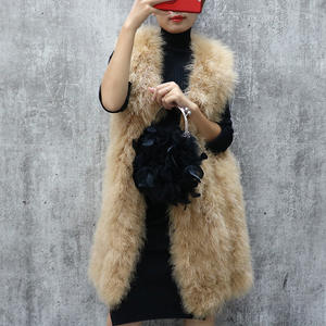 <span class=keywords><strong>Chaleco</strong></span> de piel de plumas de estilo largo para <span class=keywords><strong>niña</strong></span>, <span class=keywords><strong>chaleco</strong></span> de moda de <span class=keywords><strong>pelo</strong></span> turco - Product Image 2