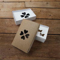 Boîte de papier d'emballage alimentaire Donut Carton Gâteau Boîtes d'emballage Fenêtre