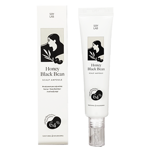 Ampoule capillaire au miel biologique et aux haricots noirs pour soulager la perte de cheveux et nourrir le cuir chevelu avec extrait - Product Image 1