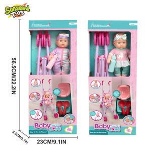 Sunseed - Juego de Accesorios de Alimentación para Muñecas de 10 Pulgadas, Maleta de Plástico, Artículos de Baño, Biberón, Inodoro, Cochecito, Escala 1:12, Interactivo - Product Image 2