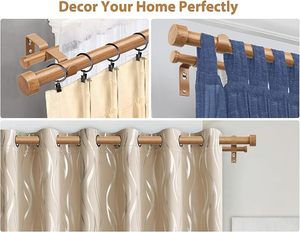 Prix de gros pour tringles à rideaux télescopiques réglables de 4 m, ensembles de 400 cm, tension double et accessoires, ensemble de tringles à rideaux réglables de 3 m - Product Image 2