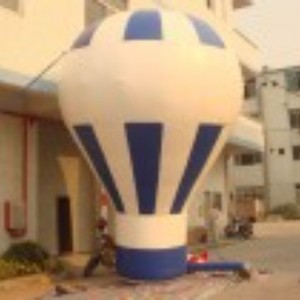 Globo Inflable de 4 Metros de Altura, Azul, Resistente al Agua, Impresión en Serigrafía, para Bodas, Compromisos, Publicidad, Inflables Eléctricos - Product Image 1