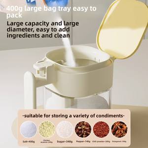 Homeseasoning Moisture-Proof <b>Plastic</b> <b>Storage</b> Jar Kitchen <b>Storage</b> Glass <b>Box</b> for Salt and Cumin Sealed for Household Sundries - Product Image 4