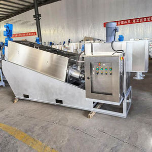<span class=keywords><strong>D</strong></span>éshydrateur de boues à vis multi-plaques en acier inoxydable ZKTD, machine de traitement des eaux usées contrôlée par PLC, filtration agricole - Product Image 2