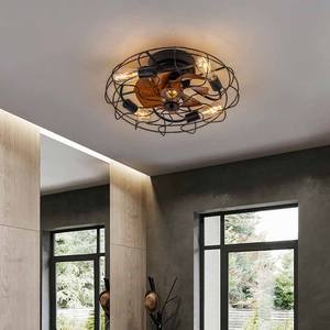 産業用ヴィンテージファンシャンデリアアメリカンクリエイティビティシーリングファン、リビングルームの寝室用ライト付き - Product Image 2