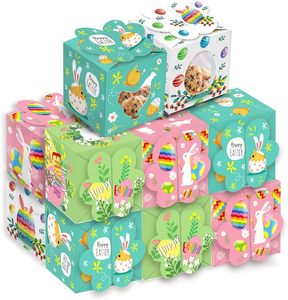 Caja <span class=keywords><strong>de</strong></span> Regalo <span class=keywords><strong>de</strong></span> Pascua, Cesta <span class=keywords><strong>de</strong></span> Cartón con Forma <span class=keywords><strong>de</strong></span> Conejo y Pollo para Dulces, Contenedor Hueco para Golosinas y Galletas con Ventana <span class=keywords><strong>de</strong></span> PVC - Product Image 5