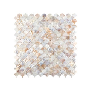 25Mm Tự Nhiên Óng Ánh Fan Shaped Shell Mẹ Của Ngọc Trai <span class=keywords><strong>Mosaic</strong></span> <span class=keywords><strong>Tile</strong></span> Đối Với Khách Sạn Sang Trọng Phòng Tắm Phòng Khách Tường Dự Án - Product Image 5