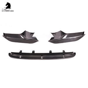 3Pcs MP Phong Cách Phía Trước <span class=keywords><strong>Bumper</strong></span> Lip Spoiler Khô Carbon Sợi Hiệu Suất Xe Phía Trước Môi Cho BMW <span class=keywords><strong>M5</strong></span> F90 Trước 2018 2020 - Product Image 6