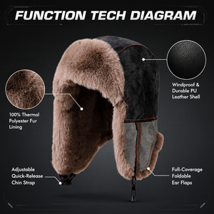 Özel Logolu Unisex Kışlık Ushanka Kulaklıklı Şapka, Kayak, Bisiklet ve Açık Hava Aktiviteleri için - Product Image 3