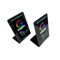 Support de carte NFC 13,56 MHz en acrylique étanche avec impression de logo couleur personnalisée, code QR, distance de lecture de 1 à 10 cm, pour usage hôtelier, compatible Google