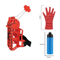MILI Vente à Chaud Spiderman Gant en Plastique Pulvérisation Eau Poignet Pistolet Jouet Ensemble Jeu Extérieur et Cadeau d'Anniversaire pour Enfants