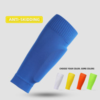 Logo personnalisé jeunes hommes Football jambières tricoté Sport jambière protecteur mollet Compression manches équipage manchette chaussettes sans pied Football