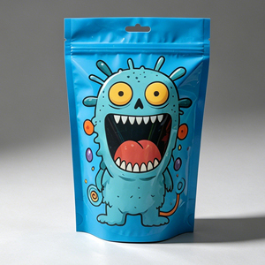 Pochette refermable anti-odeur et anti-humidité en Mylar, résistante aux enfants, avec fermeture éclair à 3 côtés, en feuille de polyester, 3,5g, 7g, 14g, 28g, faible coût - Product Image 4