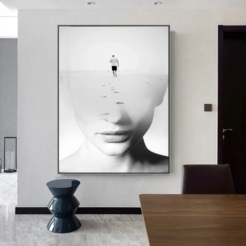 Modern fashion nordic style framed poster canvas print wall art pictures