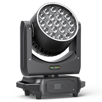 U'King 19pcs * 15W Zoom Led Wash Moving Head Stage Lights Avec Strip DMX DJ Wash Movinghead Light Avec Flight Case