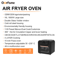 Four à friture sans huile multifonction grande capacité avec rôtissoire intégrée, prend en charge la friture à air, la cuisson, la déshydratation et le grillage