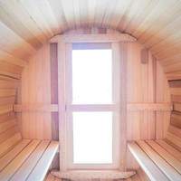 Sauna de Cedro rojo canadiense para exteriores, sauna de spa con estufa de leña, precio especial, Finlandia