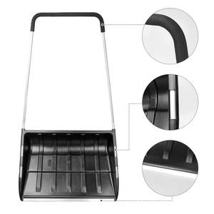 ด้ามเหล็กตามหลักสรีรศาสตร์หลังคาถนนพลั่วหิมะประหยัดแรงงานทําความสะอาดอย่างมีประสิทธิภาพพลาสติกมีดโกนหิมะ Pusher - Product Image 3