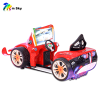 Máquina de Juegos de Carreras de Autos para Niños, de Fibra de Vidrio, Operada con Monedas, Simulador de Arcade con Pantalla LCD de 17 Pulgadas