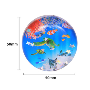 Magnete per Frigorifero Personalizzato OEM con Globo di Neve Liquido, Immagine Personalizzata, Globo d'Acqua Semicircolare, Souvenir Turistico - Product Image 5