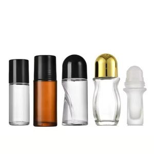 Botella de Vidrio de Lujo de 50 ml con Rodillo, Forma Nueva, Cilindro de Boca Ancha para Aceite de Aromaterapia, Crema para Ojos, Almacenamiento de Cosméticos - Product Image 4