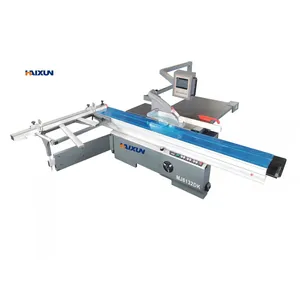 High quality 45 degree hot sale sliding table panel saw 220v r32 model for plywood cutting
