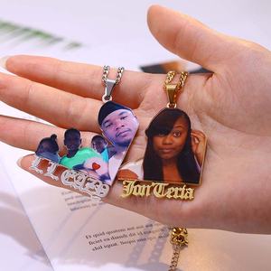 Collar con Colgante de Retrato Personalizado, Placa con Nombre de Personaje, Collares de Diseñador de Moda, Joyería con Foto Personalizada - Product Image 4