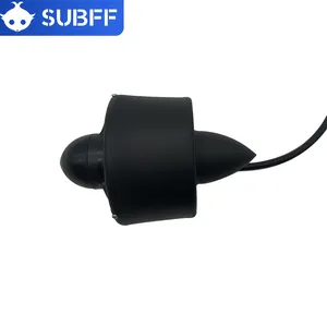 Motor de metal com impulso de alta resistência, hélice de nylon de três lâminas para Rov/Caiaque, novo motor F12081 12V 24V DC