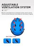 Yoloon vente directe housse de casque de snowboard CE EN 1077 réglable et respirant avec coussinets intérieurs chauds casque de ski adultes