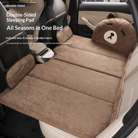 Matelas de couchage pliable pour siège arrière de voiture, matelas gonflable sans air pour l'extérieur, accessoire de sommeil pour enfants