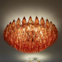 Lustre contemporain en verre de Murano italien