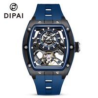 Montre mécanique automatique squelette pour homme, montre-bracelet ajourée, montre de sport et d'affaires pour homme, accepte les commandes OEM ODM en gros