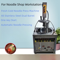 Machine Commerciale Automatique à Nouilles Froides, Équipement de Pressage Hydraulique Coréen et Chinois du Nord-Est pour Nouilles Froides, Capacité 80 kg/h