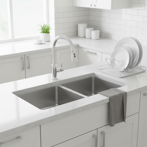 [BAEKJO] Évier de cuisine européen BD813 en acier inoxydable de qualité supérieure avec double bac profond pour une utilisation domestique moderne - Product Image 2