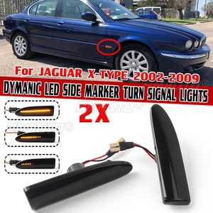 Paire de feux de position latéraux à LED dynamiques, clignotants, répétiteurs latéraux pour JAGUAR X-TYPE 2002-2009 2003 2004 2005 - Product Image 1