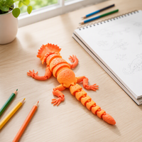 Offre Spéciale : Figurine Articulée en Plastique Imprimée en 3D, Grande Lézard Monobloc avec Articulations Mobiles – Cadeau pour Adultes, Jouet Anti-Stress