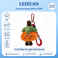 Porte-clés créatif en peluche orange, pendentif de sac en forme de légume doux, jouet animal kawaii pour accessoires et cadeaux