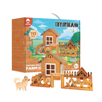 Jeu de construction créatif en mini-briques pour enfants, puzzle de construction de maisons, blocs simulés, jouet éducatif STEM